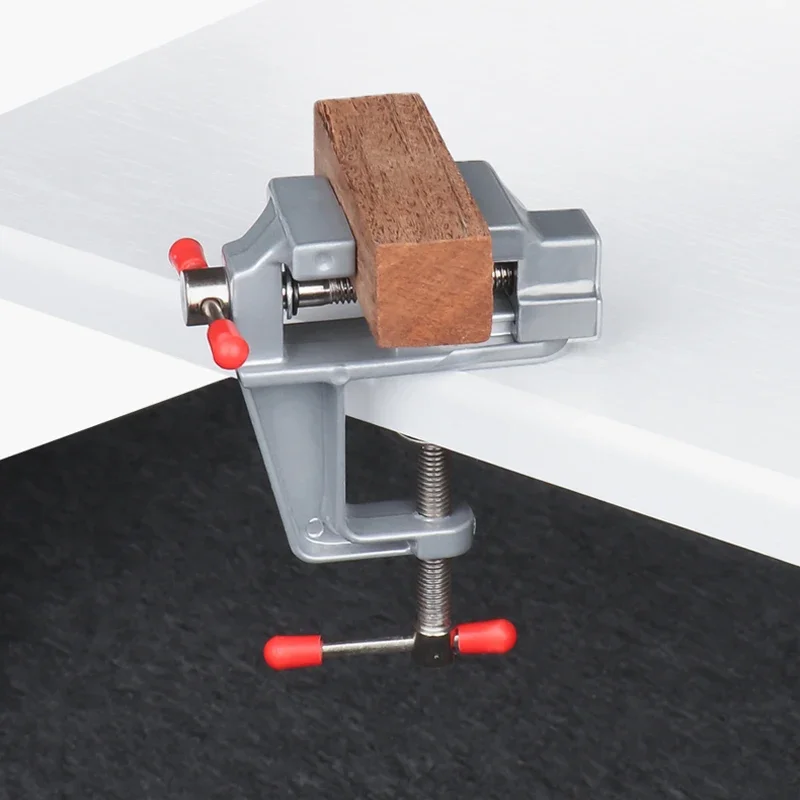 Woodworking Bench Vise - คีมจับชิ้นงานขนาดเล็กแบบตั้งโต๊ะ อเนกประสงค์ 3.5 นิ้ว ทำจากอะลูมิเนียม