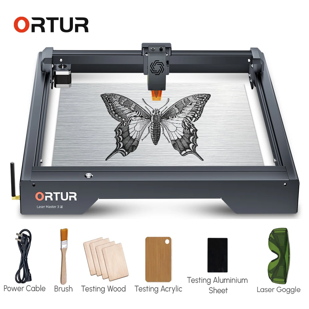 Woodworking App - เครื่องพิมพ์ไม้แกะสลักเลเซอร์ OLM3เลอ10วัตต์พร้อมไวไฟ/แอป15000มม./นาทีเครื่องตัดไม้ตั้งโต๊ะ CNC
