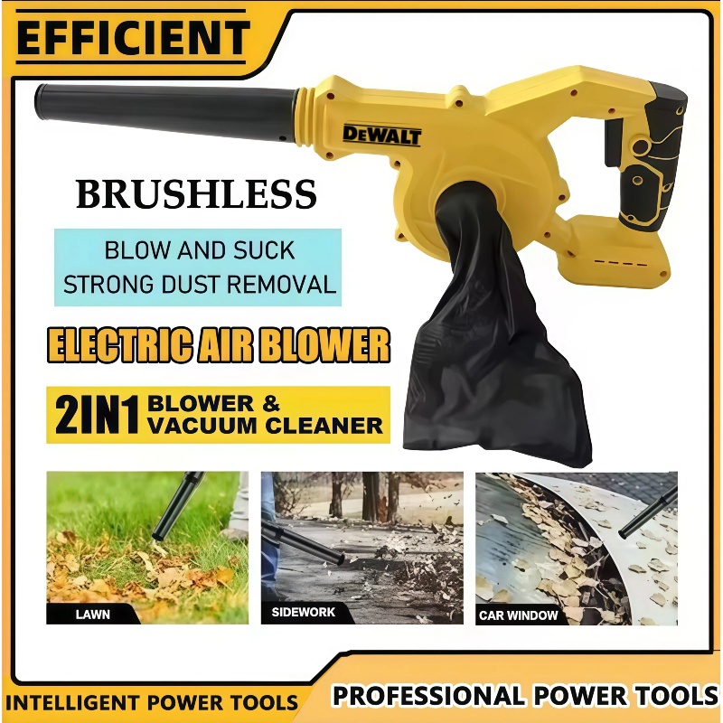 Woodworking Vacuum System - เครื่องเป่าลมดูดฝุ่นไร้สายอเนกประสงค์ DeWalt สำหรับแบตเตอรี่ Dewalt 18V /