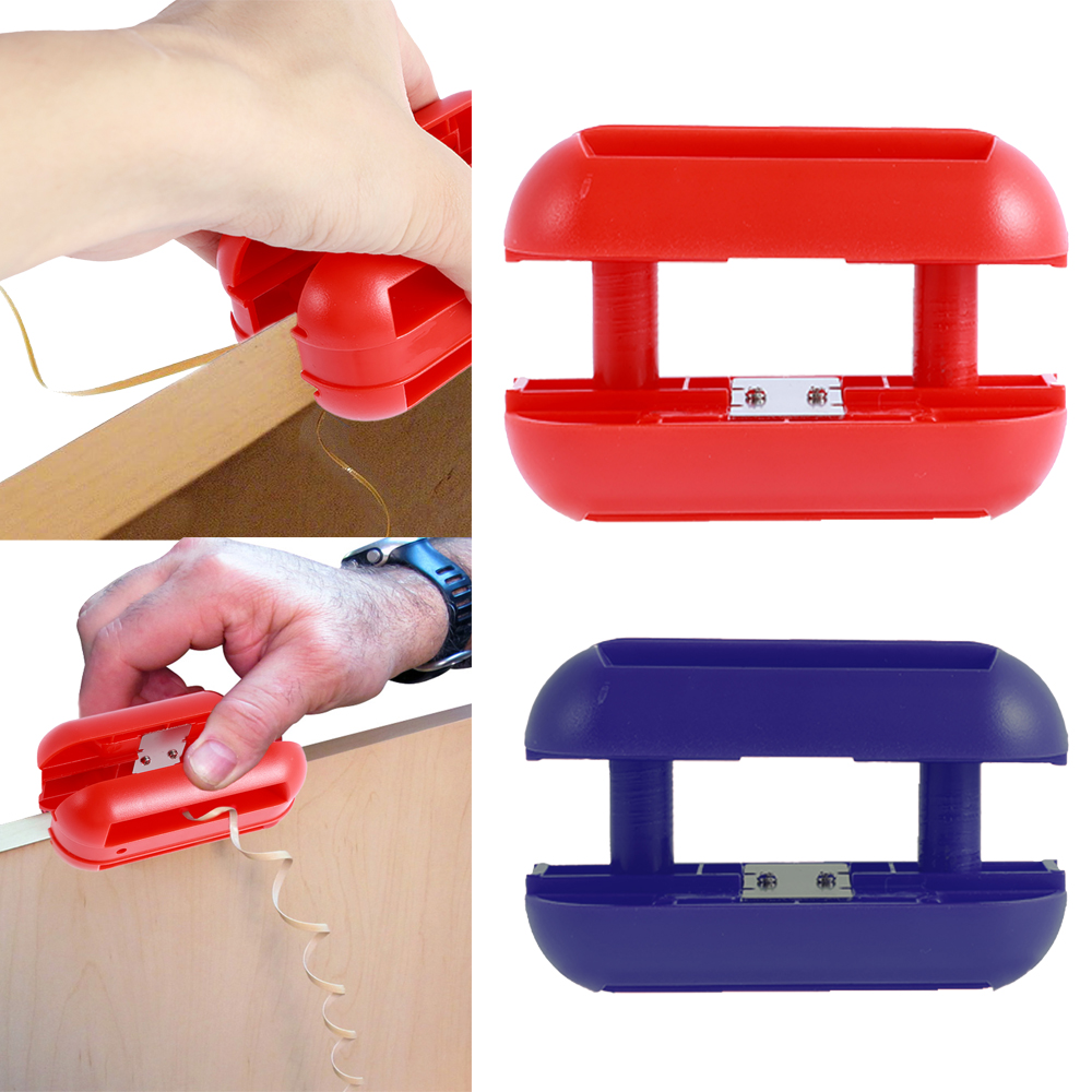 Woodworking Veneer Cutter - เครื่องตัดขอบแถบขอบเครื่องตัดขอบวีเนียร์เครื่องมือตัดแถบขอบพร้อมใบมีดทังสเตนคาร์ไบด์คู่มือเครื่องตัดไม้วีเนียร์งานไม้