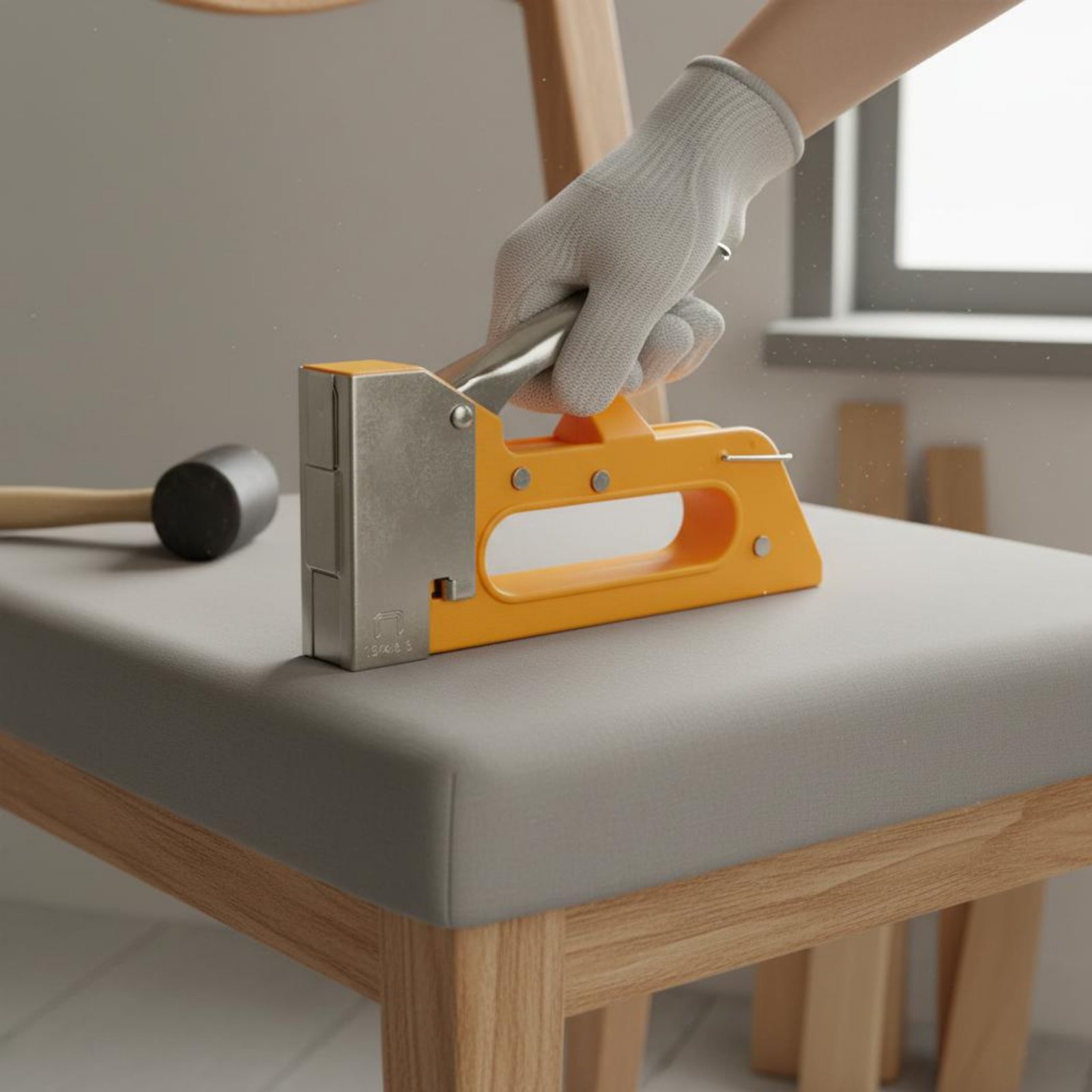 Woodworking Easy Projects - เครื่องเย็บกระดาษรูปตัว U แบบใช้มือ จับถนัดมือ ป้องกันการติดขัด สำหรับงานไม้