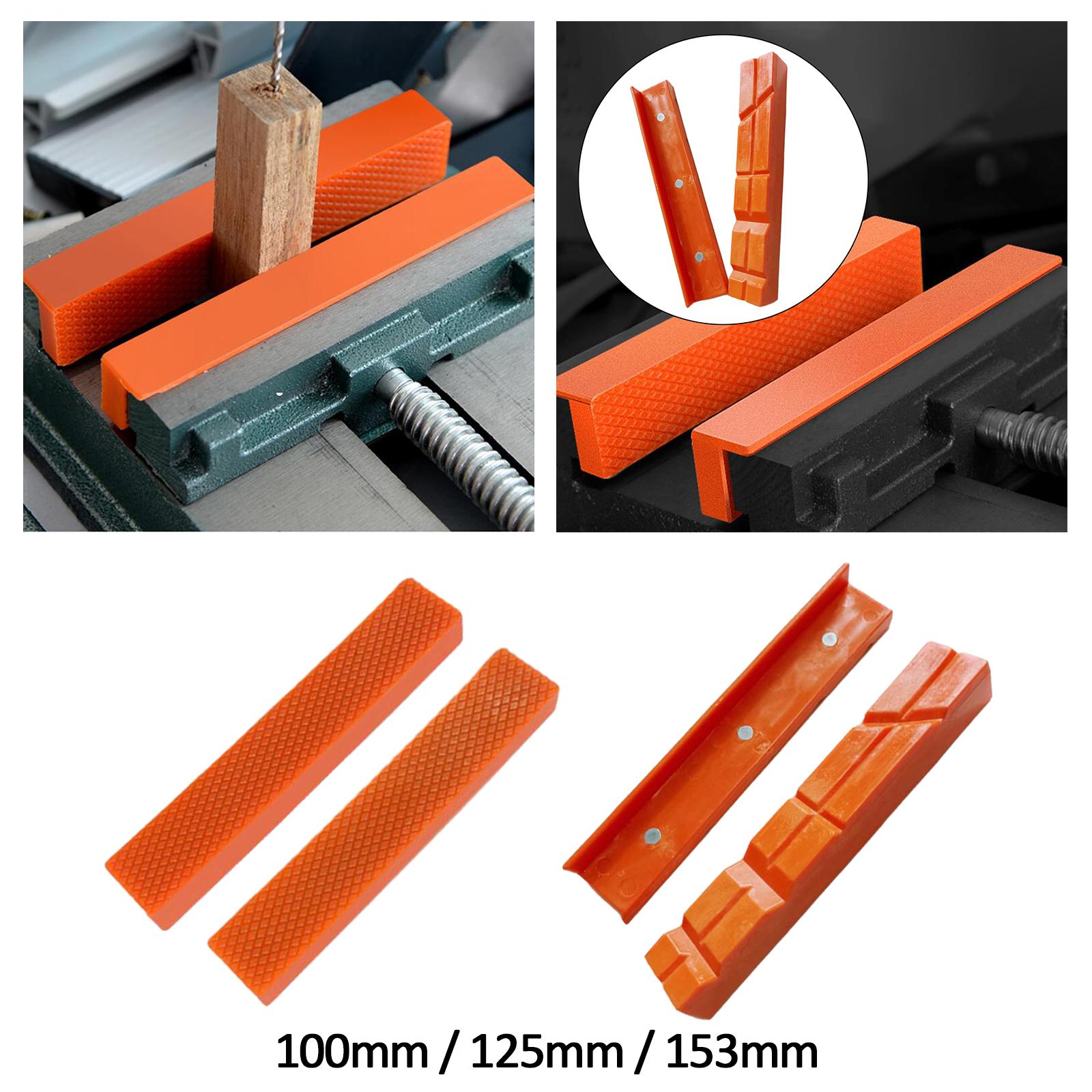 Woodworking Bench Vise - แผ่นรองปากจับแม่เหล็ก 2 ชิ้น ป้องกันปากจับอเนกประสงค์ สำหรับปากจับโลหะ ปากจับพลาสติก