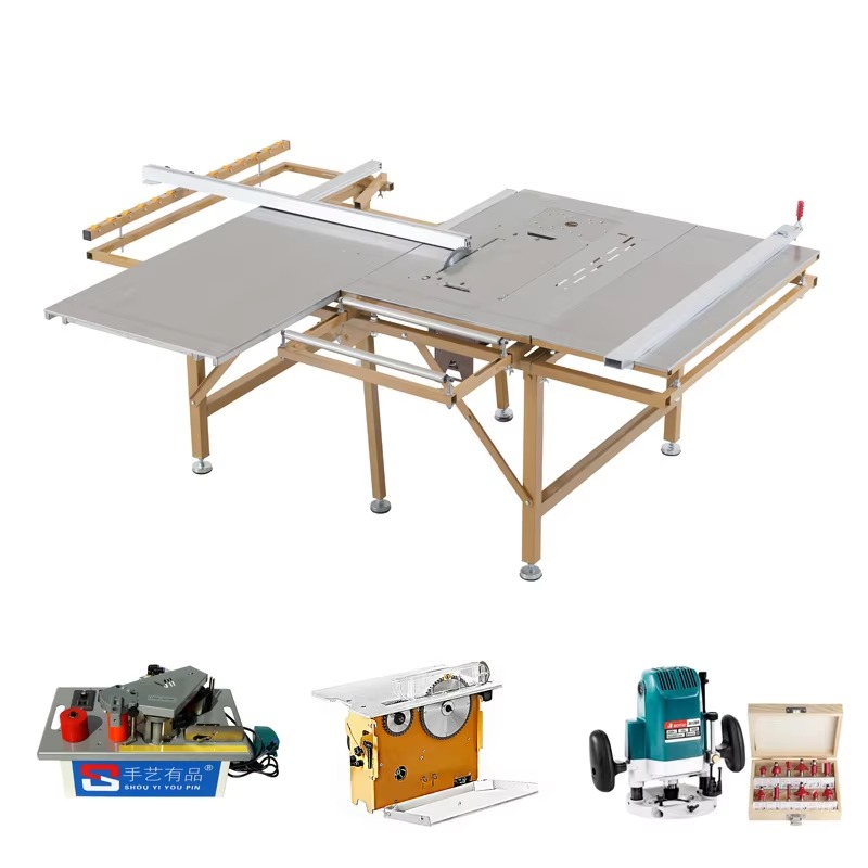 Woodworking Machinery For Sale - 【สินค้าขายดี】 เครื่องเลื่อยตัดไม้แบบพกพา พร้อมโต๊ะเลื่อน ตัดได้แม่นยำ ไม่ต้องงอ ไม่เสียรูป