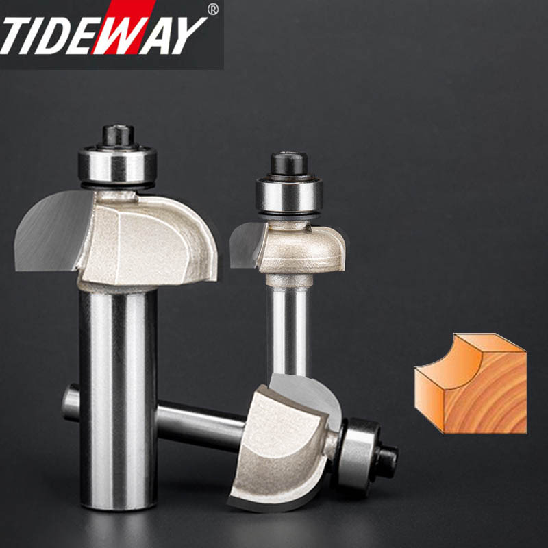 Woodworking Quotes - Tideway เครื่องกัดทังสเตนคาร์ไบด์เราเตอร์สำหรับลบมุมเกรดมืออาชีพเครื่องมืองานไม้แบริ่งบิตโคฟ