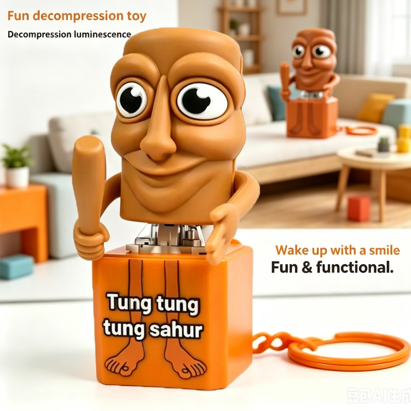 Woodworking Ideas - พวงกุญแจตุ๊กตาไม้ตุงตุงตุง ซาฮูร์ แบบเรืองแสง ของสะสมอนิเมะ ของตกแต่งบ้าน ของขวัญที่ดีที่สุด
