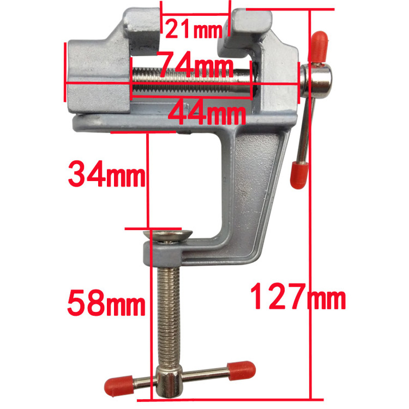 อลูมิเนียม MINI CLAMP ขนาดเล็ก - Woodworking Bench Vise บทวิจารณ์และราคา