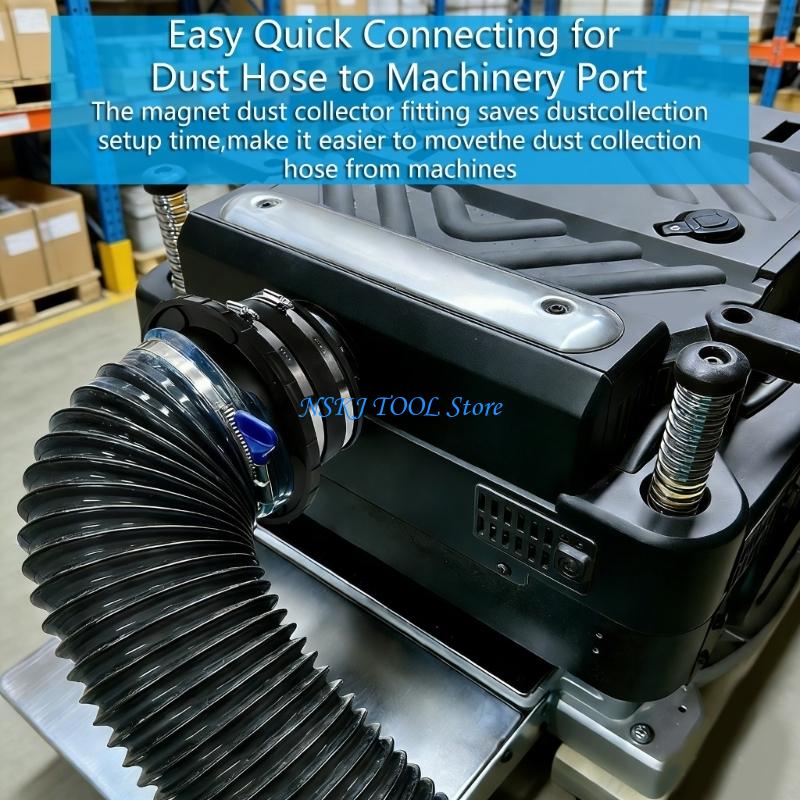 L8RC ขั้วต่อท่อแม่เหล็กแบบกำจั - Woodworking Vacuum System บทวิจารณ์และราคา