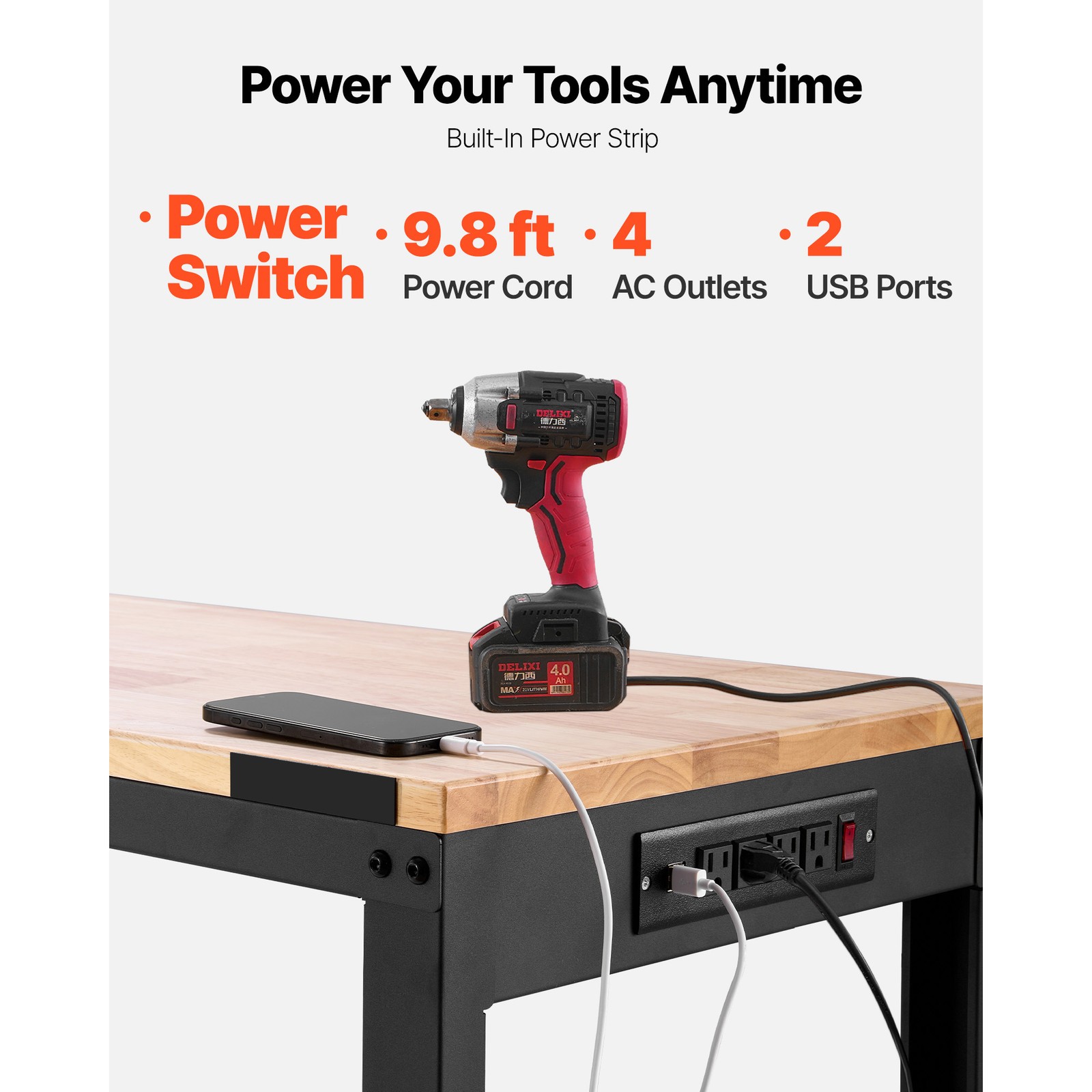 โต๊ะทำงานปรับระดับความสูงได้ 6 - Workbench Woodworking บทวิจารณ์และราคา