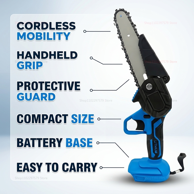 เลื่อยโซ่ไฟฟ้าไร้สายขนาด 6 นิ้ - Woodworking Yard Projects บทวิจารณ์และราคา