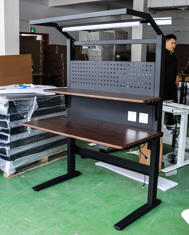 โต๊ะทำงานปรับระดับความสูงได้แบ - Workbench Woodworking บทวิจารณ์และราคา