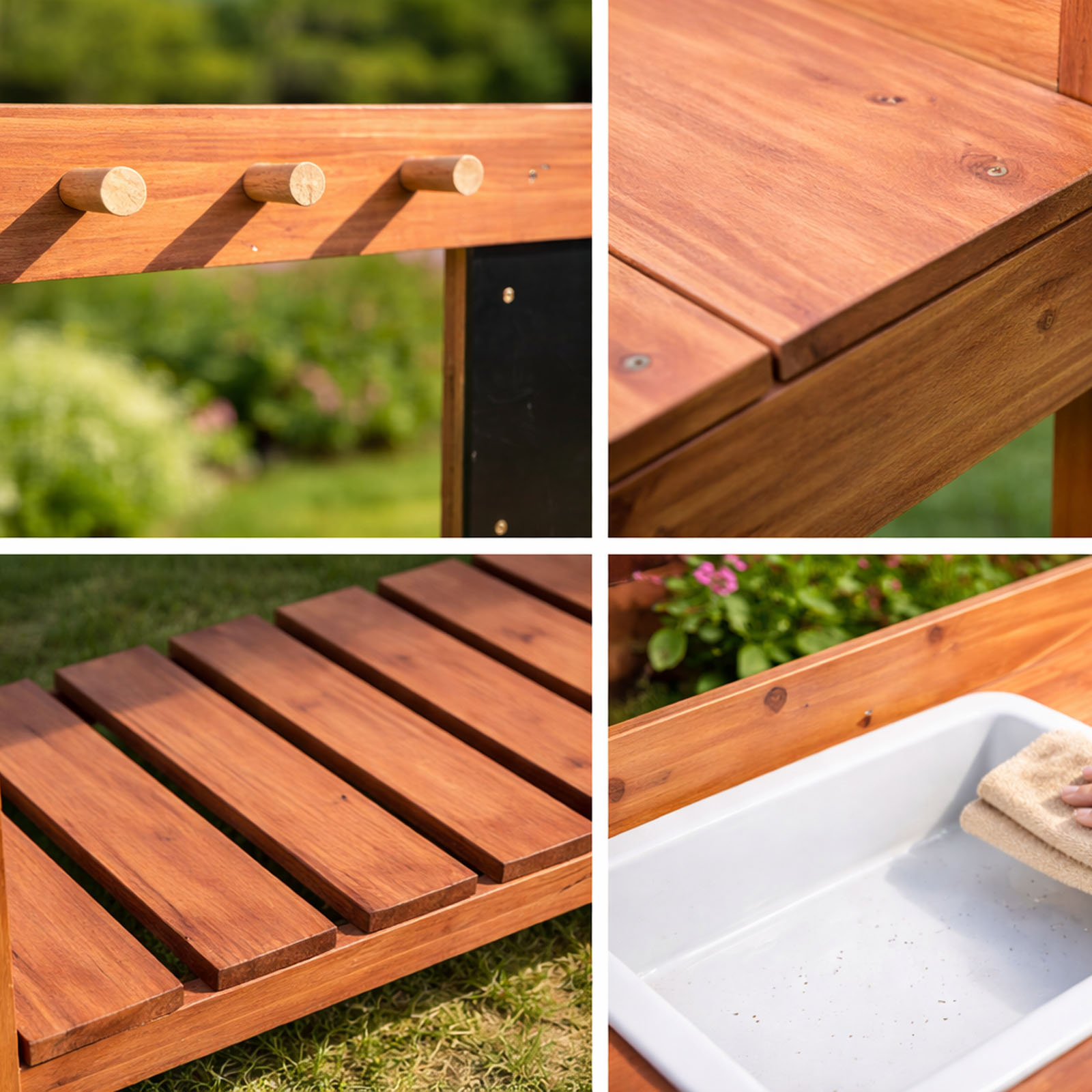 โต๊ะปลูกต้นไม้ไม้สำหรับเด็ก ใช - Workbench Woodworking บทวิจารณ์และราคา