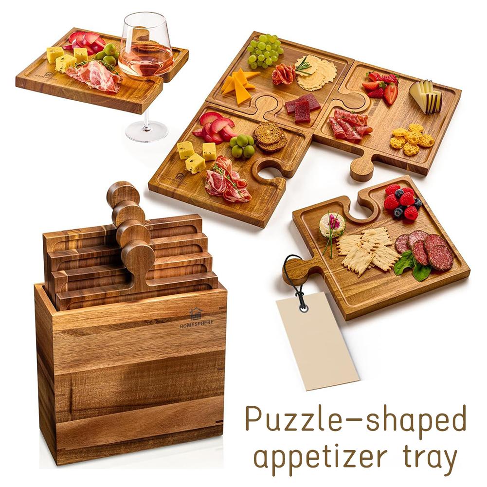 ถาดไม้รูปทรงตัวต่อสำหรับเสิร์ฟ - Woodworking Plans บทวิจารณ์และราคา