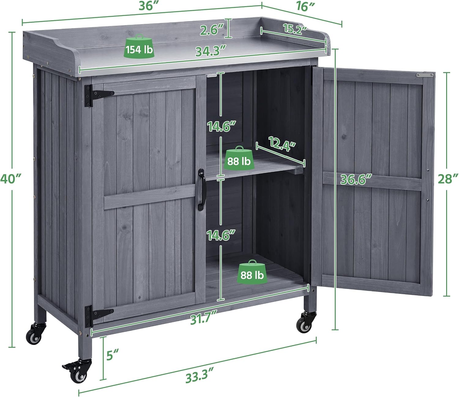 โต๊ะปลูกต้นไม้กลางแจ้งสำหรับสว - Workbench Woodworking บทวิจารณ์และราคา