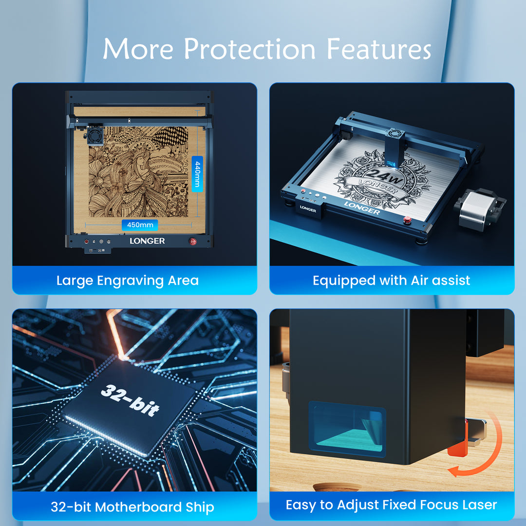 เครื่องแกะสลักเลเซอร์ LONGER L - Woodworking App บทวิจารณ์และราคา