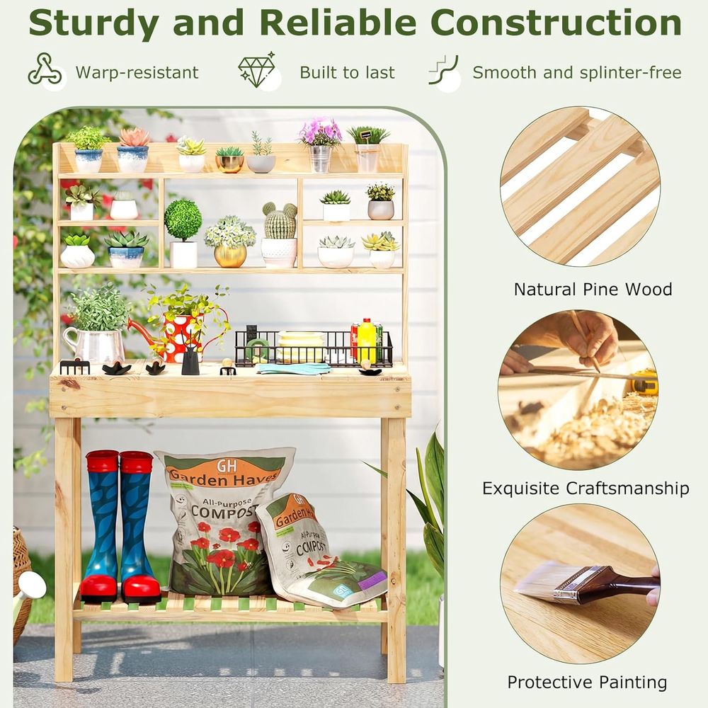 โต๊ะทำงานในสวน, โต๊ะทำงานไม้ขน - Workbench Woodworking บทวิจารณ์และราคา