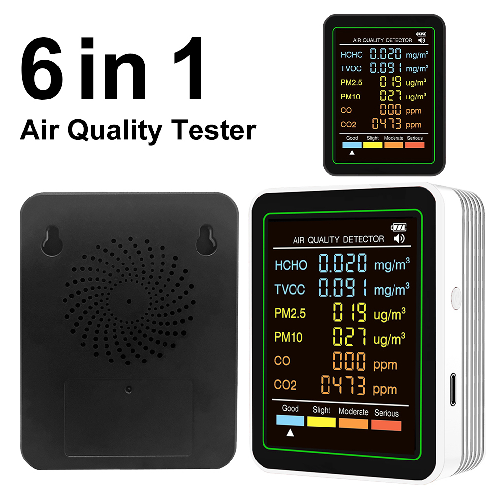 เครื่องตรวจวัดคุณภาพอากาศ 6in1 - Woodworking App บทวิจารณ์และราคา