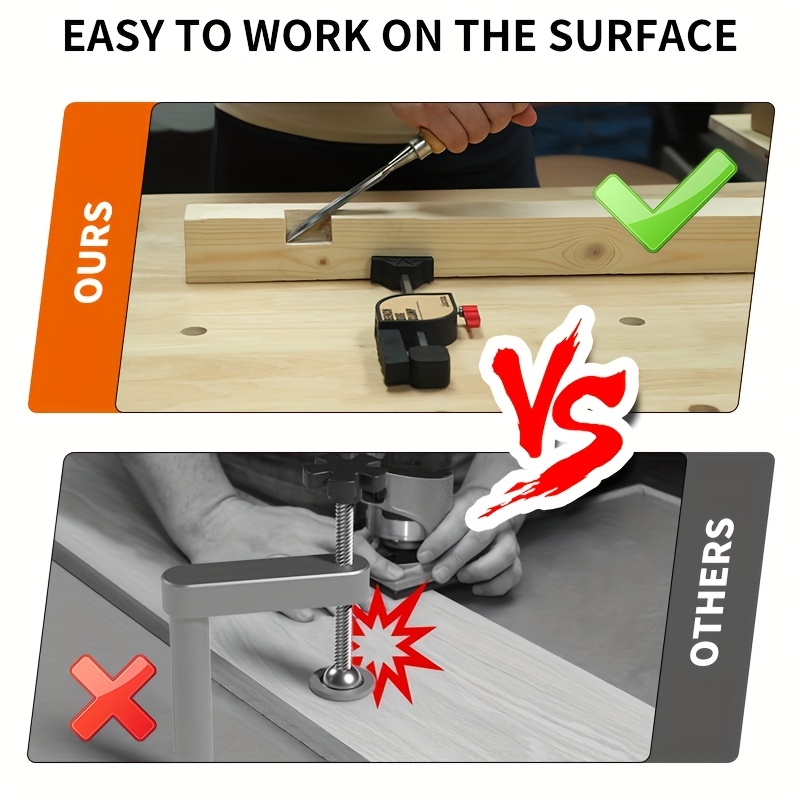 ชุดคลิปล็อค Workbench Dog Hole - Woodworking Plans บทวิจารณ์และราคา