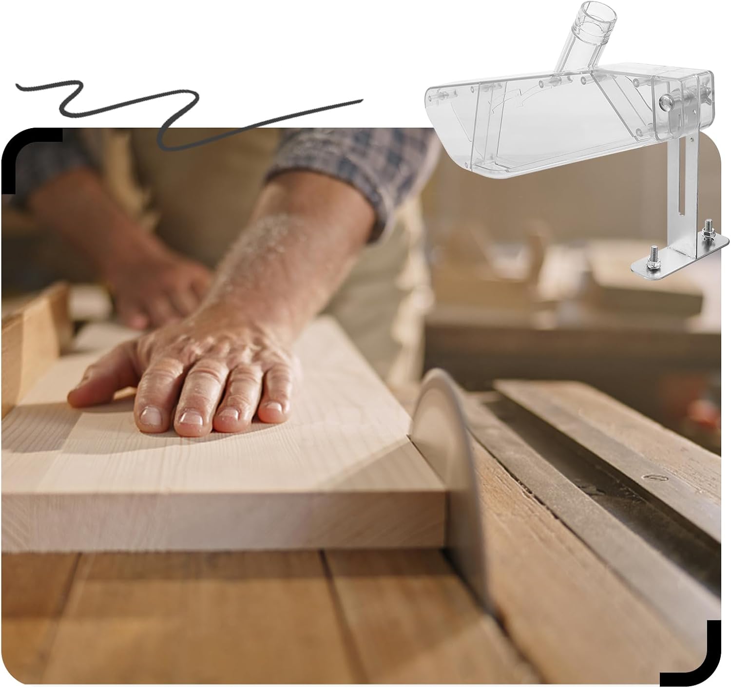 ฝาครอบป้องกันเครื่องเลื่อยวงเด - Woodworking Vacuum System บทวิจารณ์และราคา