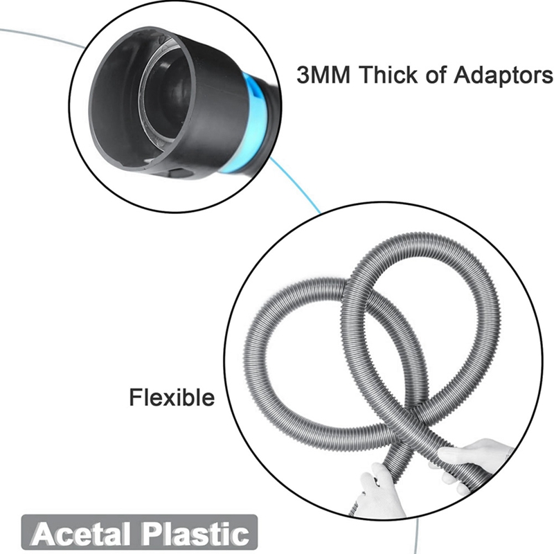 ABDJ-1 1/4 นิ้ว X 10 ฟุตฝุ่นท่ - Woodworking Vacuum System บทวิจารณ์และราคา