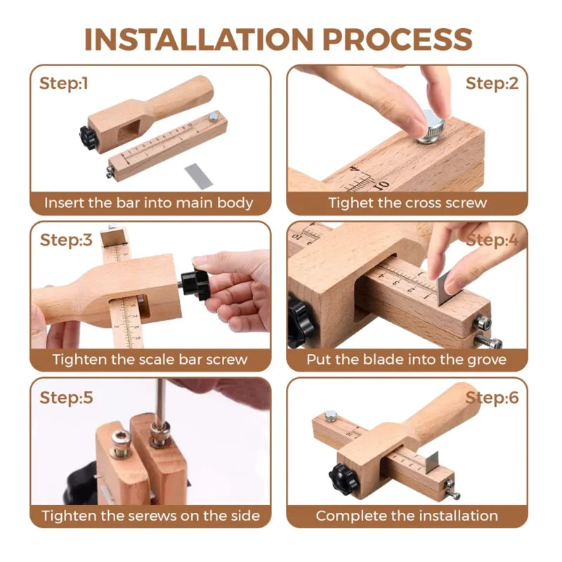 เครื่องตัดสายหนังแบบปรับได้ใหม - Woodworking Veneer Cutter บทวิจารณ์และราคา
